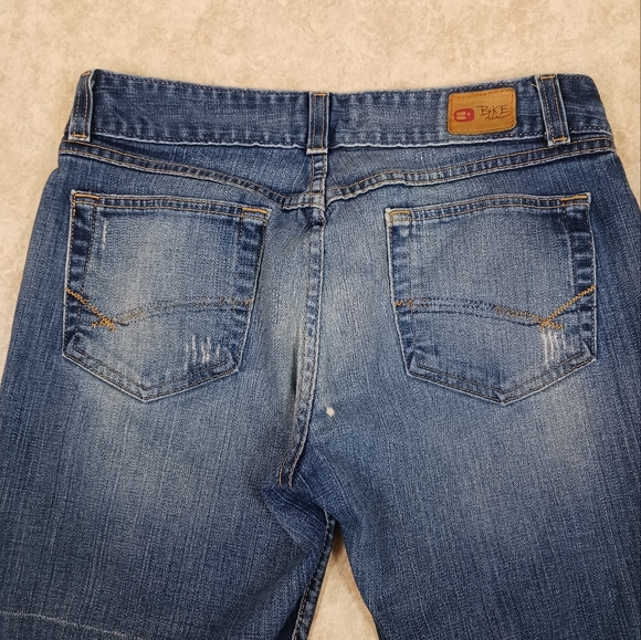 BKE Denim Culture Stretch Flare Leg Jeans Size 29x33.5 Casual Distressed - Picture 10 of 12